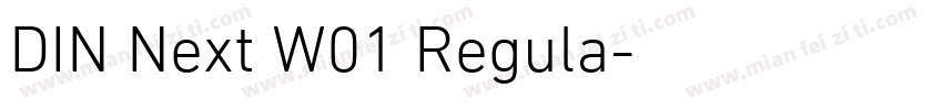 DIN Next W01 Regula字体转换